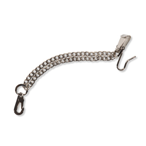 Säbelkette aus Metall mit U-Haken, vernickelt