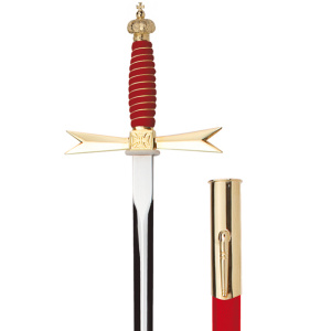 Logendegen roter Griff