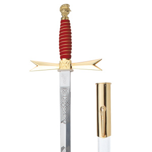 Logendegen roter Griff
